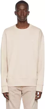Бежевый хлопковый свитшот Acne Studios