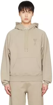 Бежевый худи Ami de Cur AMI Alexandre Mattiussi