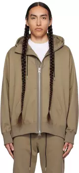 Бежевый худи с вентиляцией sacai