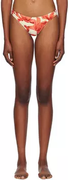 Бежевый и красный купальник-бикини Luz Miaou