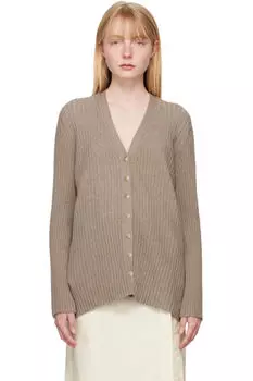 Бежевый кардиган-колонна Lauren Manoogian