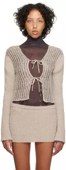 Бежевый кардиган Madalena Miista