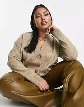 Бежевый кардиган Mango