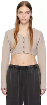 Бежевый кардиган с начесом Acne Studios