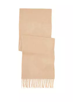 Бежевый кашемировый мужской шарф Eton