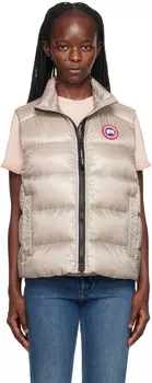 Бежевый кипарисовый пуховый жилет из известняка Canada Goose