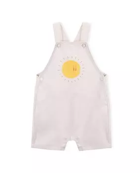 Бежевый комбинезон для мальчика с рисунком солнца KNOT, бежевый