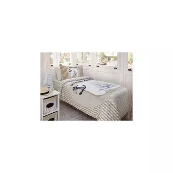 Бежевый Комплект постельного белья Tac Marine Lovers