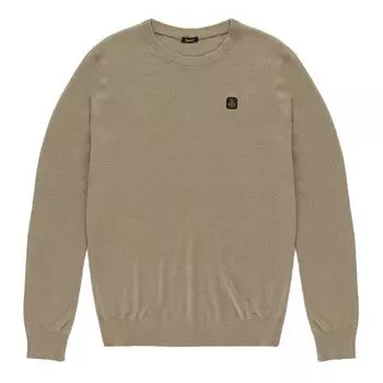 Бежевый льняной свитер Refrigiwear