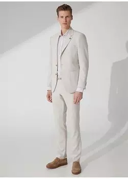 Бежевый мужской костюм Slim Fit с нормальной талией R20036/ST Pierre Cardin, бежевый