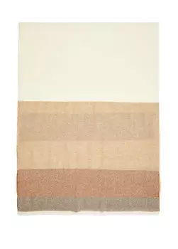 Бежевый мужской шерстяной шарф Begg&Co
