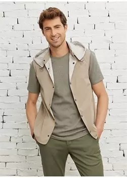 Бежевый мужской жилет Altnyldz Classic