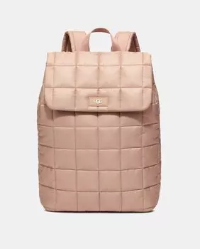 Бежевый нейлоновый рюкзак Adaya с подкладкой и клапаном UGG, бежевый