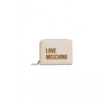 Бежевый полиэтиленовый кошелек LOVE MOSCHINO