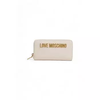 Бежевый полиэтиленовый кошелек LOVE MOSCHINO