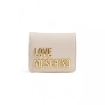 Бежевый полиэтиленовый кошелек LOVE MOSCHINO