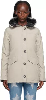 Бежевый пуховик Lynnwood Limestone Canada Goose