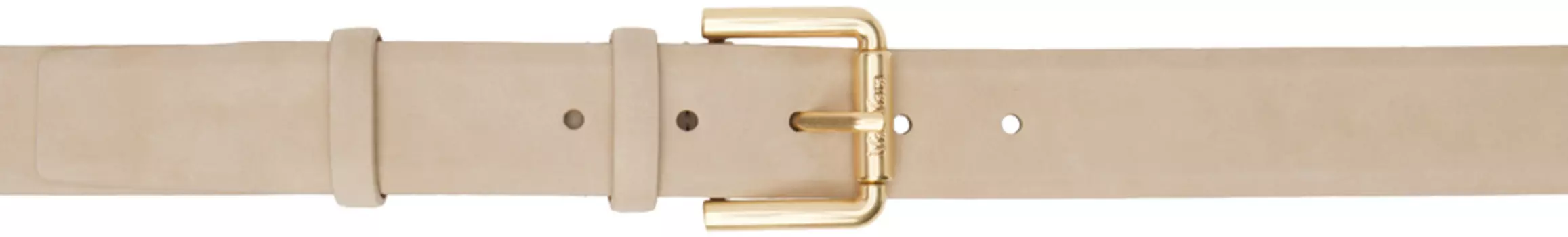 Бежевый ремень из нубука Max Mara