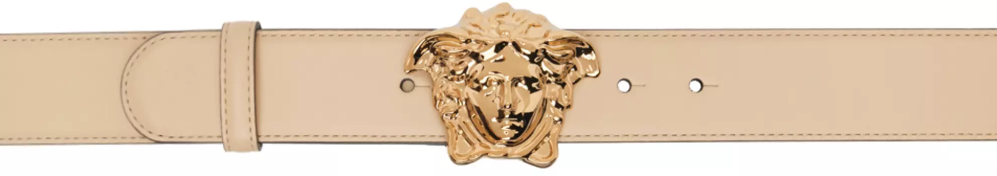 Бежевый ремень 'La Medusa' Versace