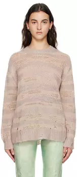 Бежевый рваный свитер Acne Studios