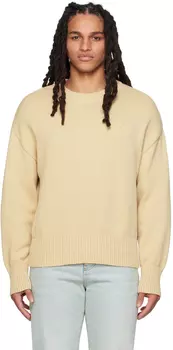 Бежевый свитер Ami de C?ur AMI Alexandre Mattiussi