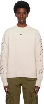 Бежевый свитер Arr Diags Off-White