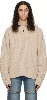 Бежевый свитер Бату Nanushka