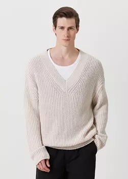 Бежевый свитер bayler AllSaints