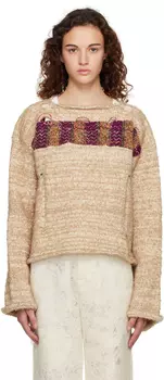 Бежевый свитер Cosmic Rainbow VITELLI