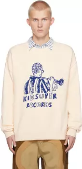 Бежевый свитер «Records» KidSuper