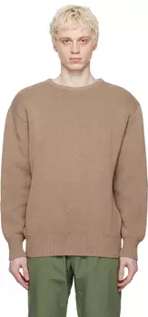 Бежевый свитер с круглым вырезом DANCER