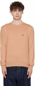 Бежевый свитер с круглым вырезом Vivienne Westwood