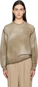 Бежевый свитер с напылением Acne Studios