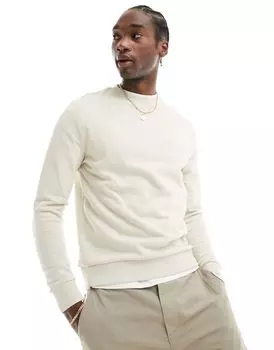Бежевый свитшот ASOS DESIGN