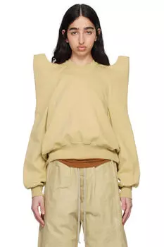 Бежевый свитшот Hollywood Tecsweat Rick Owens DRKSHDW