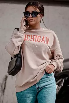 Бежевый свитшот MG785 MADMEXT