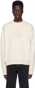 Бежевый свитшот с гербом Axel Arigato