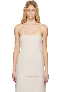 Бежевый топ-бандо Lay2 Birrot