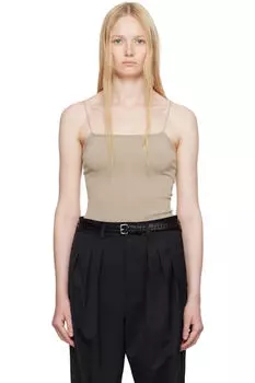Бежевый топ на бретелях LEMAIRE
