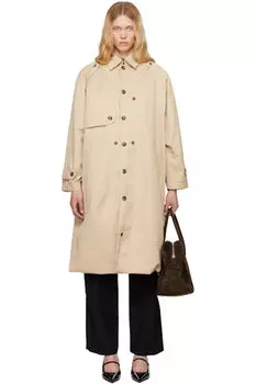 Бежевый тренч в форме воздушного шара на пуговицах Rokh