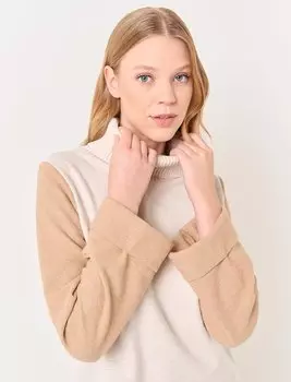 Бежевый вязаный свитер Jimmy Key