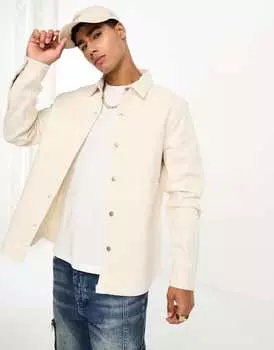 Бежевый жакет с карманами River Island