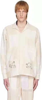 Бежевый жакет с вышивкой HARAGO