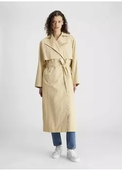 Бежевый женский тренч J20J222582AAT Calvin Klein Jeans, бежевый