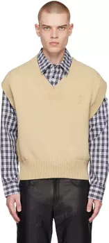 Бежевый жилет Ami de C?ur AMI Alexandre Mattiussi