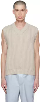 Бежевый жилет Malthe Nanushka