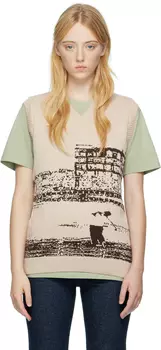 Бежевый жилет Manors Golf