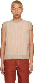 Бежевый жилет поэта Eckhaus Latta