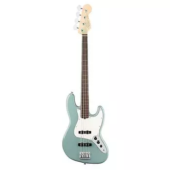 Безладовая гитара Fender American Professional Jazz Bass, тонкий C-образный гриф, палисандровая накладка, глянцевый полиуретан, Sonic Grey