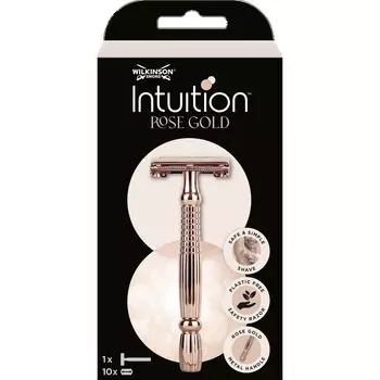 Безопасная бритва Intuition с розовым золотом Wilkinson Sword, 1 шт.